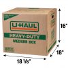 Heavy-Duty Medium Moving Box - Double-Walled - 18-1/8” x 18” x 16”
