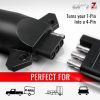 OPT7 7 Pin to 4 Pin Trailer Adapter w/Secure Tab, 7 Way Blade to 4 Way Flat Trailer Light Connector for Pickup Truck Trailer Tow Hitch - Image 3