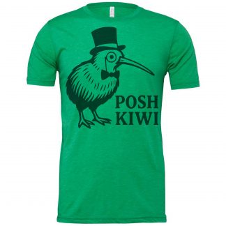 Posh Kiwi Funny New Zealand Humor Silhouette T-Shirt